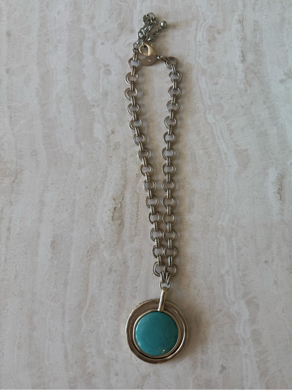 Chico’s Turquoise and Coin Necklace